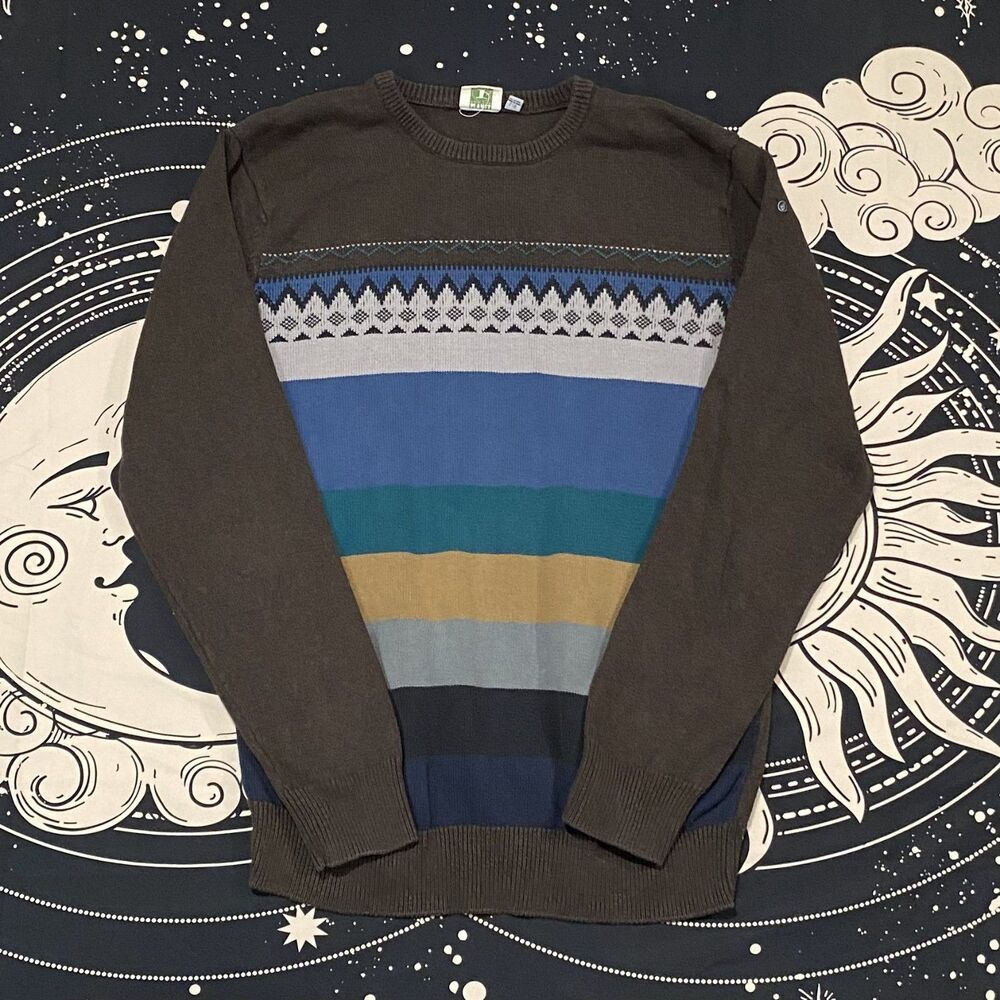 Volcom Vintage Knitted Sweatshirt Mens Large Outdoor Y2K Beach Wear